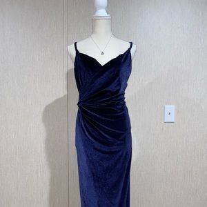 Sexy Bodycon Velvet Midi Dress